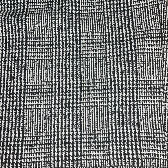 Talbots Women Midi Skirt 20 Black White Houndstooth Preppy Teacher Style ID5242 - Picture 2 of 12